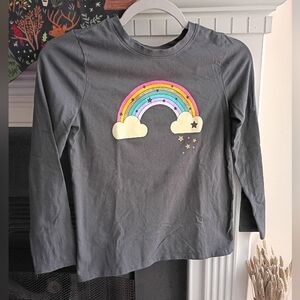 Cat & Jack L 10/12 Rainbow Graphic Tee